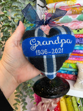 Memory Heart Ornament for 4x4 and 5x7 hoops