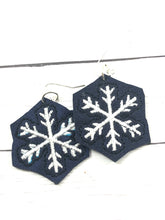 Boucles d'oreilles flocon de neige