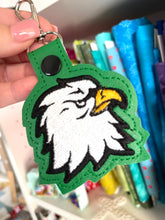 Eagle Head Snap Tab In the Hoop embroidery design