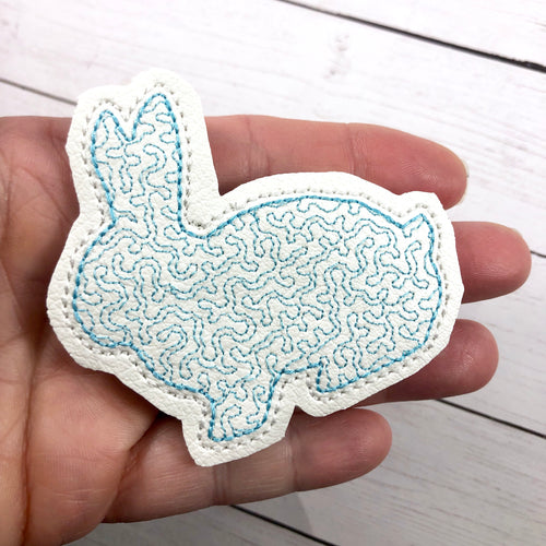 Diseño de bordado de conejo conejito