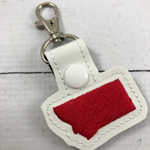 Tiny Montana snap tab In The Hoop embroidery design