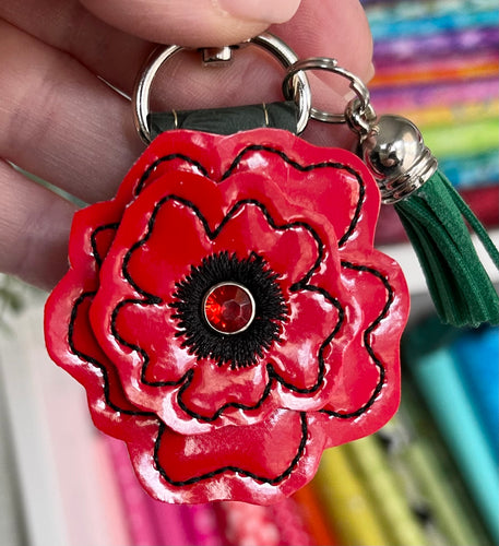 Poppy 3D Rivet Keyfob 4x4