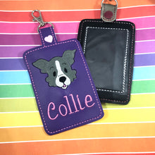 Collie Face Double Sided Luggage Tag Design for 5x7 Hoops