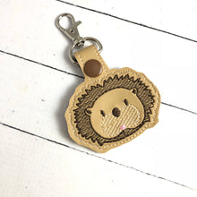 Hedgehog snap tab In the Hoop embroidery design