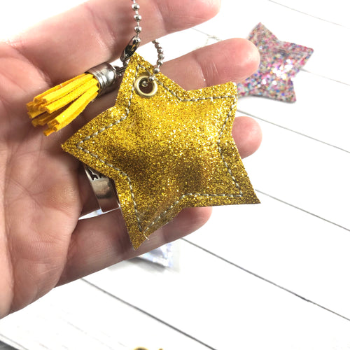 Étiquette en peluche SINGLE Dangle Star