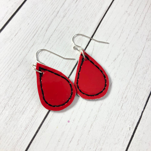 Mini Teardrop Earrings embroidery design