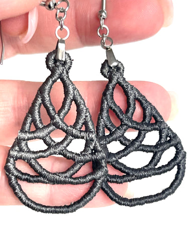 Synchronous FSL Earrings - In the Hoop Freestanding Lace Earrings