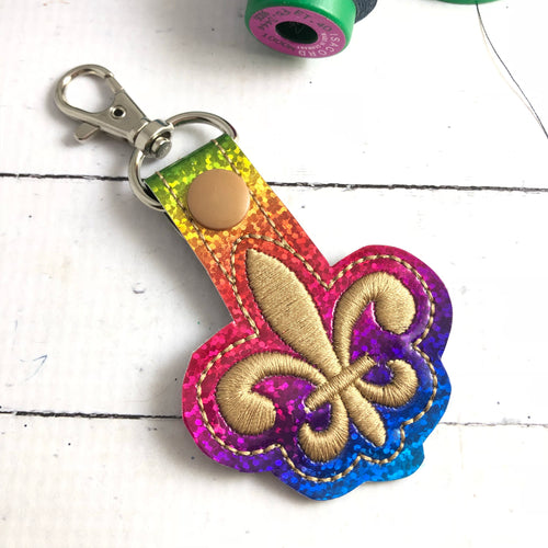 Fleur De Lis Snap Tab 4x4 and 5x7