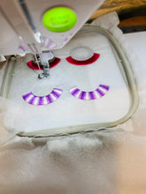 Fiesta Freestanding Lace Fringe Earrings embroidery design