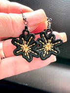 Boom Star and FIrecrackers FSL Earrings - In the Hoop Freestanding Lace Earrings
