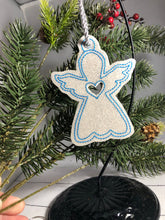 Angel Open Heart Christmas Ornament for 4x4 hoops