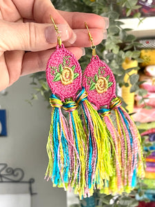 Rosie Cascarone Eggs FSL Earrings - In the Hoop Freestanding Lace Earrings