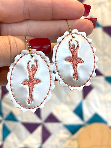 Ballerina Earring Charms for Leather, Vinyl or Cork- Three Styles