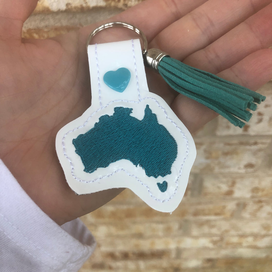 Tiny Australia snap tab In The Hoop