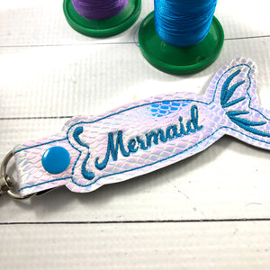 BLANK Mermaid Tail snap tab and eyelet for NAMES