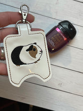 Guinea Pig Hand Sanitizer Holder Snap Tab Version In the Hoop Embroidery Project 1 oz BBW for 5x7 hoops