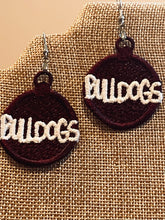BULLDOGS FSL Earrings - In the Hoop Freestanding Lace Earrings