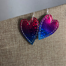 Heart Earrings and Pendant Layers for Leather or Vinyl embroidery design
