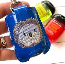 Hedgehog Sanitizer Holder Snap Tab Version In the Hoop Embroidery Project 1 oz BBW for 5x7 hoops
