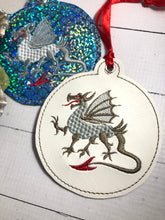 Dragon Christmas Ornament for 4x4 hoops