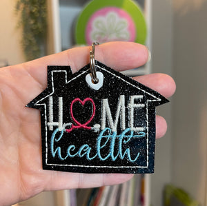 Home Health Eyelet Tag Charm for 4x4 hoops