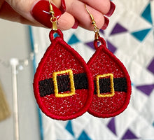 Santa Belly FSL Earrings - In the Hoop Freestanding Lace Earrings