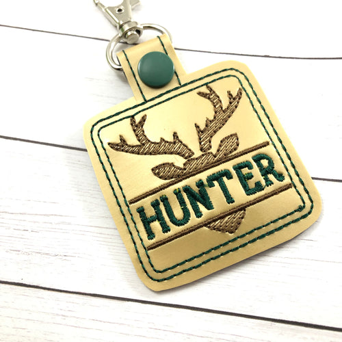 Buck Personalized Bag Tag for 4x4 hoops