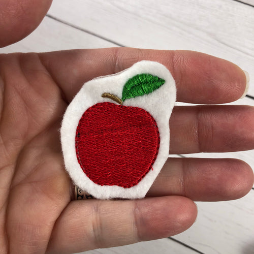Diseño de bordado de mini manzana