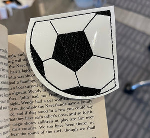 Soccer Ball Corner Bookmark Design