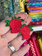 Boucles d’oreilles Rosebud FSL - Boucles d’oreilles en dentelle autoportantes In the Hoop