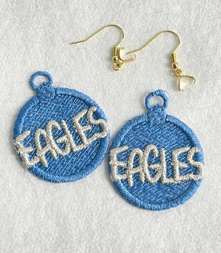 Boucles d’oreilles EAGLES FSL - Boucles d’oreilles en dentelle autoportantes In the Hoop