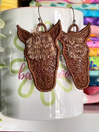 Horse FSL AND Fringe Earrings - In the Hoop Freestanding Lace Earrings