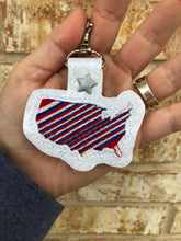 Tiny USA snap tab In The Hoop embroidery design