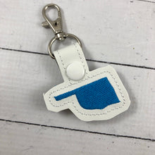 Tiny Oklahoma snap tab In The Hoop embroidery design