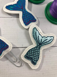 Mermaid Tail Applique Feltie embroidery design