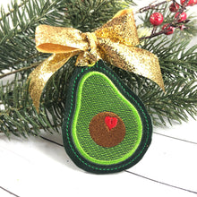 Avocado Christmas Ornament for 4x4 hoops