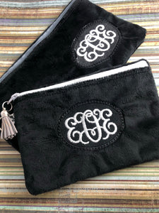 Monogram Frame Bag Fully Lined Zipper Bags for your 5x7 and 6x10 hoops