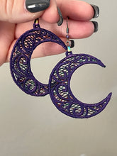 Swirl Moon FSL Earrings - In the Hoop Freestanding Lace Earrings