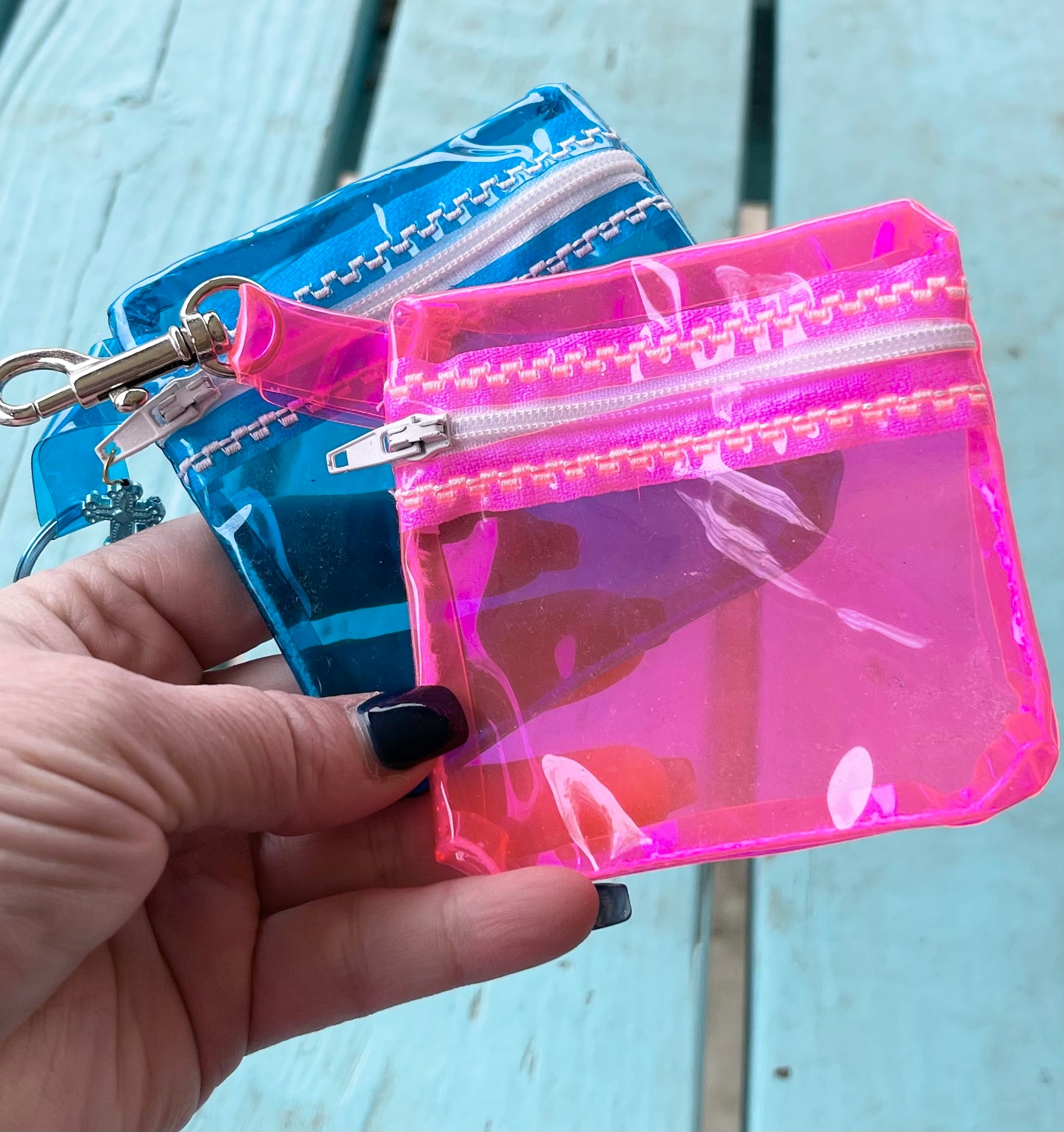 Clear Jelly Bag Zipper Pouch 4x4 – Designs By Babymoon