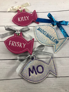 BLANK Fish Eyelet Tag/Ornament for 4x4 hoops