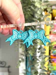 Bow FSL Earrings - In the Hoop Freestanding Lace Earrings
