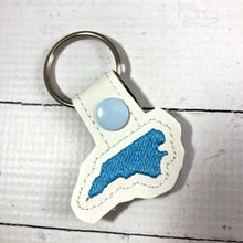 Tiny North Carolina snap tab In The Hoop embroidery design