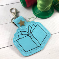 Book snap tab embroidery design