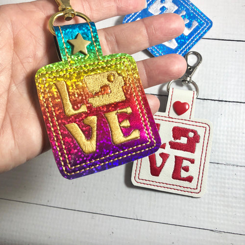 Sewing Machine Love Snap Tab 4x4 and 5x7