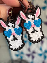 Llama with Sunglasses FSL Earrings - In the Hoop Freestanding Lace Earrings