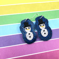Snowman Earrings