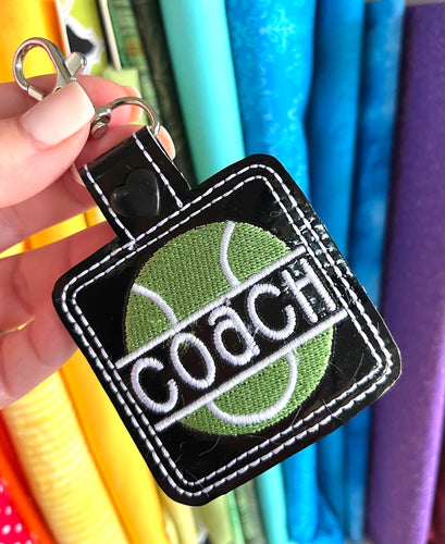 Split Tennis ball Personalized Tag for 4x4 hoops