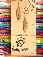 Corn Dog FSL Earrings - In the Hoop Freestanding Lace Earrings