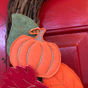 Pumpkin Felties for Wreaths or Banners or Coasters