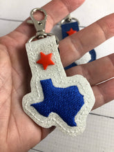 Tiny Texas snap tab In The Hoop embroidery design